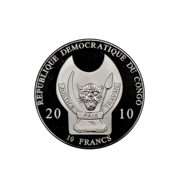 República Democrática del Congo 10 Francos, 2010 Guerreros del Mundo Spartan
