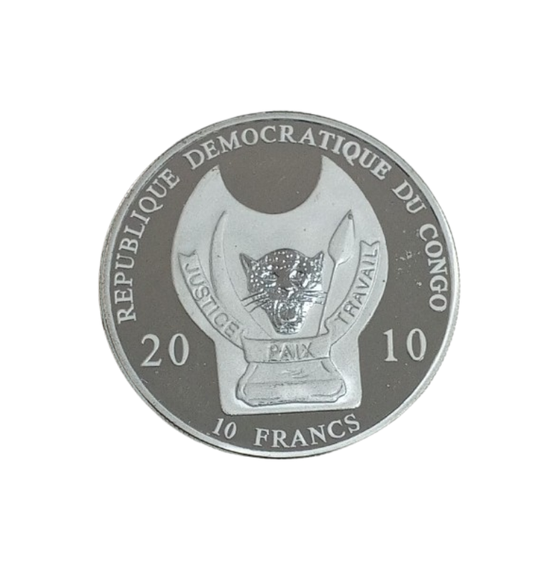 República Democrática del Congo 10 Francos, 2010 Guerreros del Mundo Vikingo