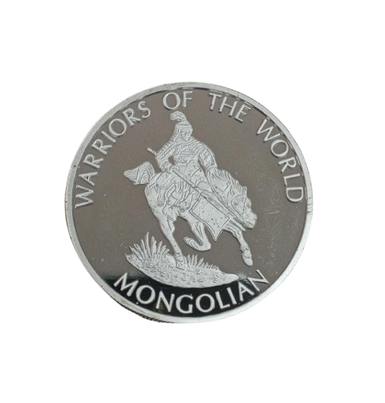 República Democrática del Congo 10 Francos, 2010 Guerreros del Mundo Mongolian