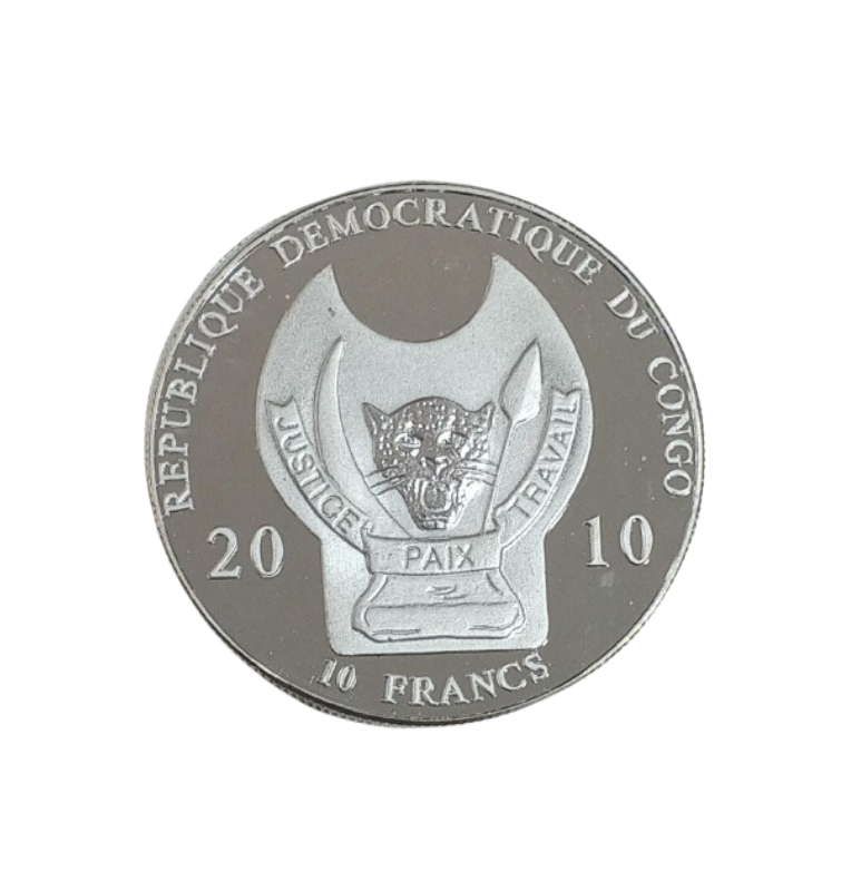 República Democrática del Congo 10 Francos, 2010 Guerreros del Mundo Gladiador