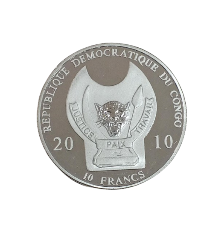 República Democrática del Congo 10 Francos, 2010 Guerreros del Mundo Samurai