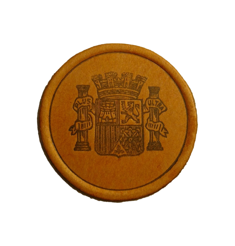 España 15 Centimos Monedas de emergencia de Cartón