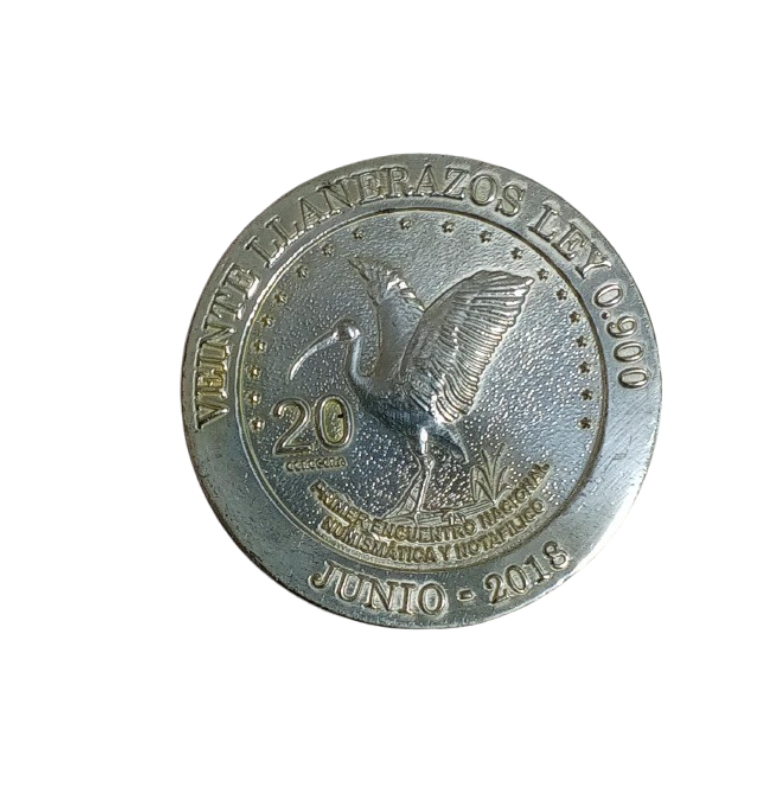 Asoción Numismatica de los Llanos 20 Llanerazos 2018 Ley 900
