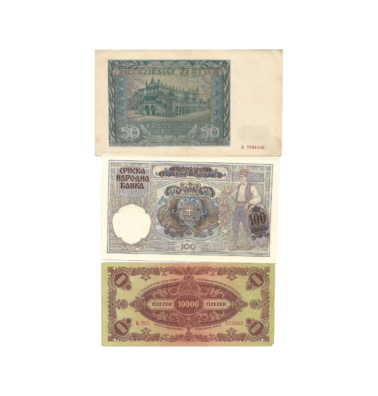 Set World War 5 billetes