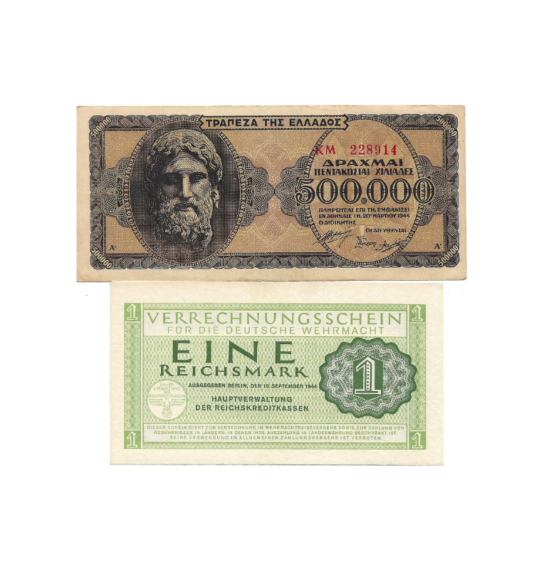 Set World War 5 billetes