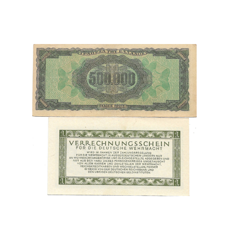 Set World War 5 billetes