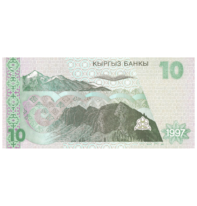Kirguistán 10 Som 1997 Pick 14a