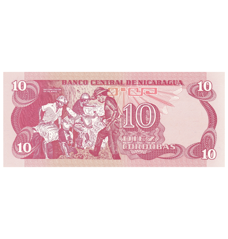 Nicaragua 10 Córdobas 1979 Pick 134