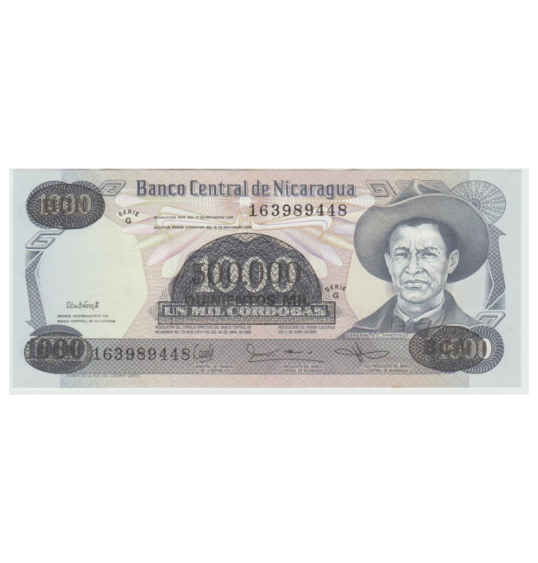 Nicaragua 500.000 Córdobas 1987 Pick 150