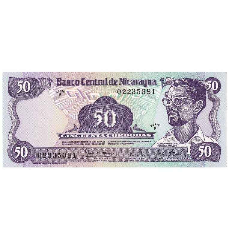 Nicaragua 50 Córdobas 1984 Pick 140