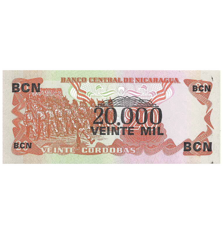 Nicaragua 20.000 Córdobas 1987 Pick 147