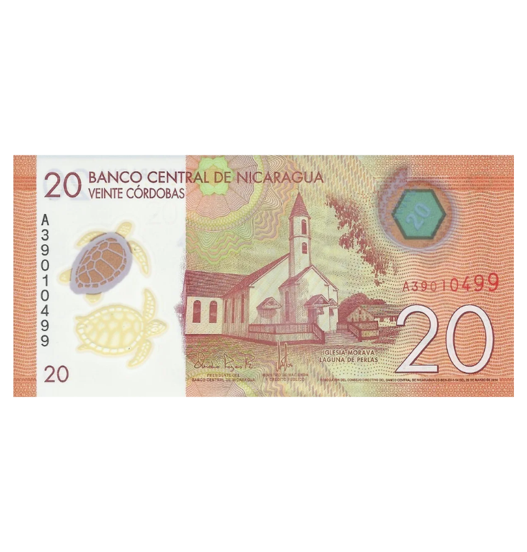 Nicaragua 20 Córdobas 2014 Pick 210a