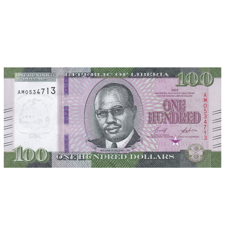 Liberia 100 Dólares 2021 Pick 319
