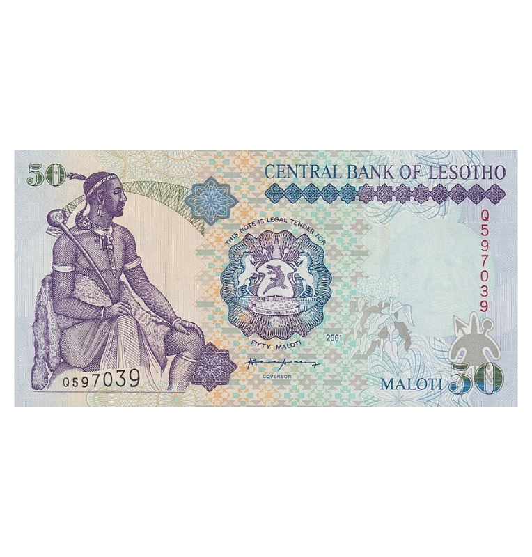 Lesoto 50 Maloti 2001 Pick 17