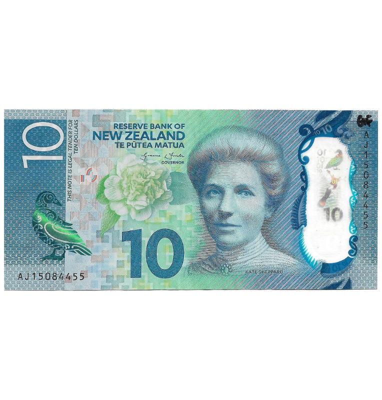 Nueva Zelanda 10 Dólares 2015 Pick 192 Polímero. NO UNC (Circulado)