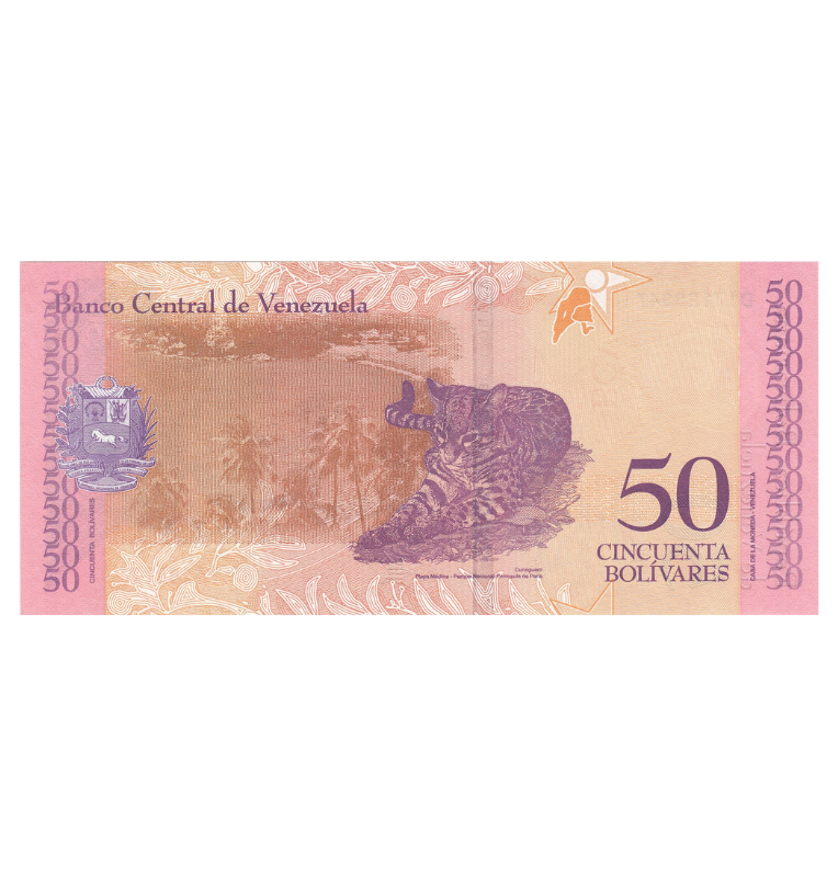 Venezuela 50 Bolivares 2018 Pick 105 NO UNC