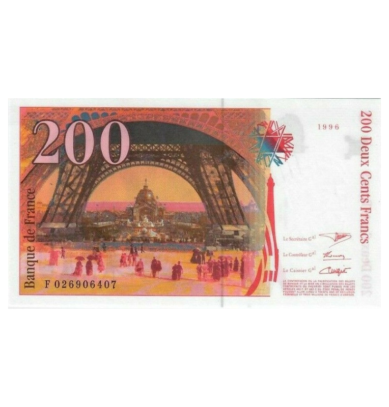 Francia 200 Francos 1996 Pick 159 NO UNC