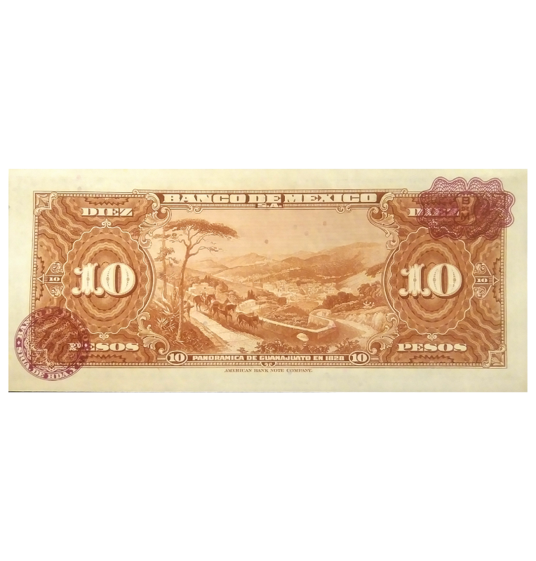 México 10 Pesos 1963 Pick 58