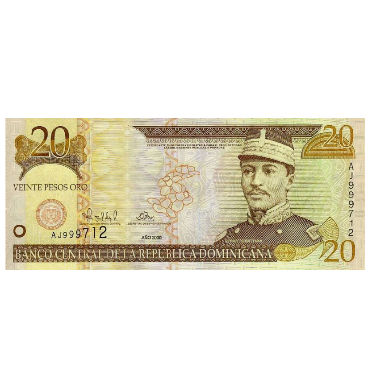 Republica Dominicana 20 Pesos Oro 2.000 Pick 160a