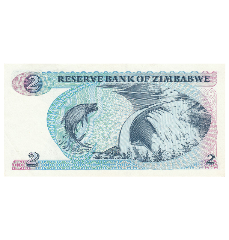 Zimbabue 2 Dólares 1983 Pick 1. NO UNC