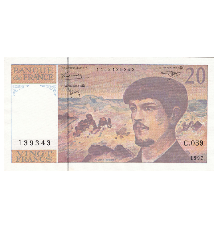 Francia 20 Francos 1997 Pick 151i NO UNC