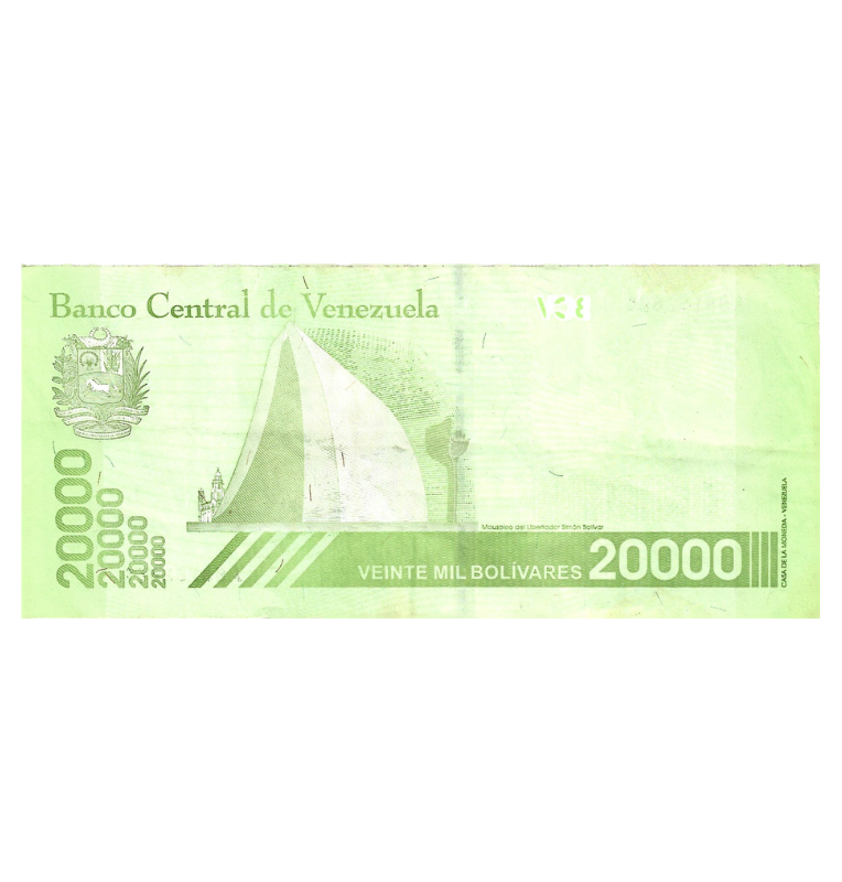 Venezuela 20.000  Bolivares 2019 Pick 110 NO UNC
