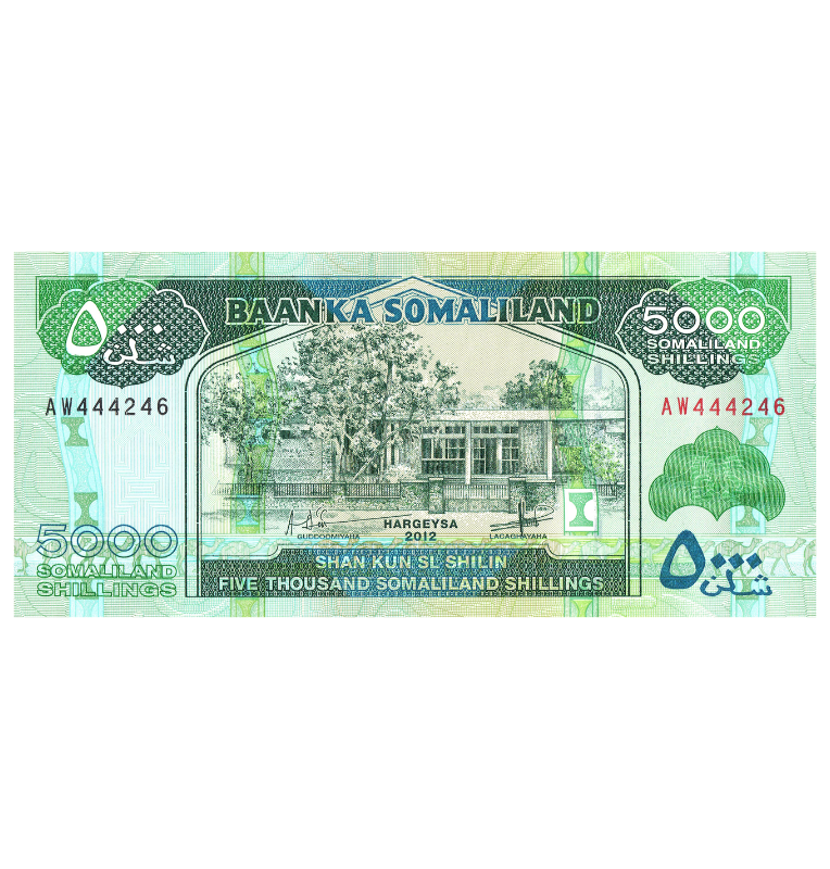 Somalilandia 5000 Shillings 2012 Pick 21