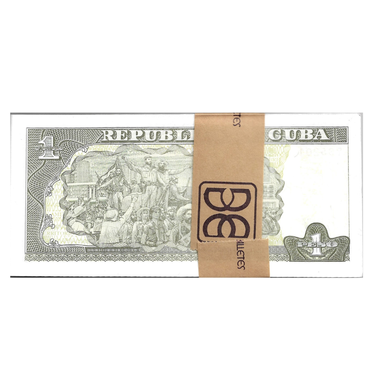 Cuba 1 Peso 2017 Fajo consecutivo