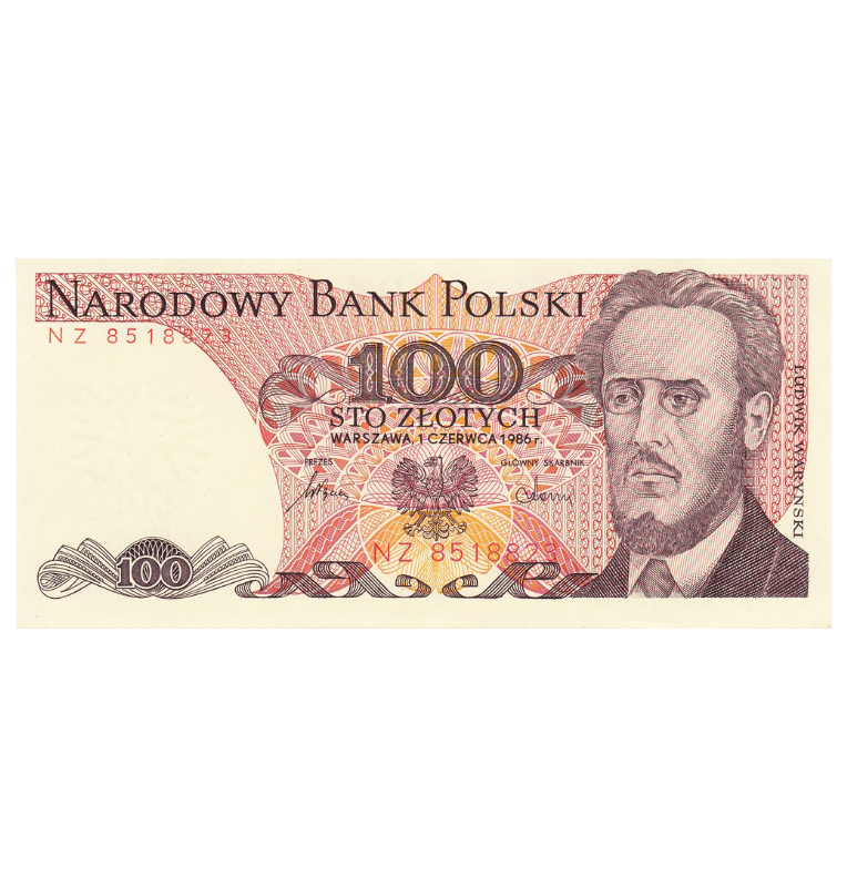Polonia 100 Zlotych 1986-1988 Pick 143