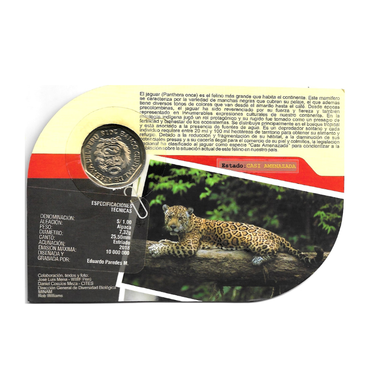 Perú 1 Sol 2018 Jaguar