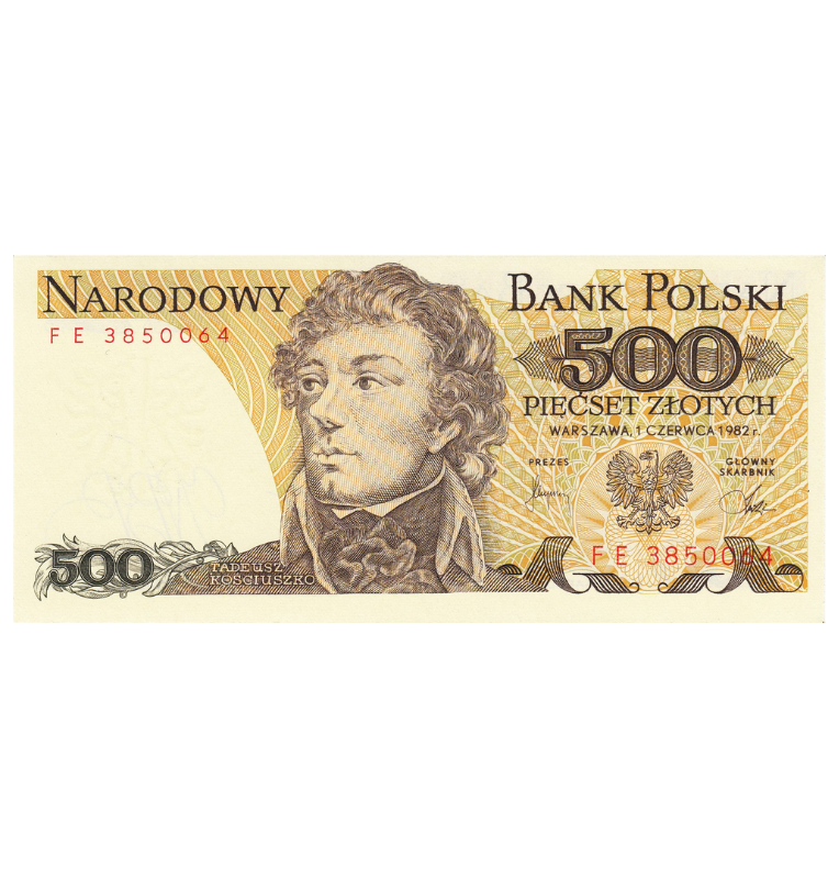 Polonia 500 Zlotych 1982 Pick 145d
