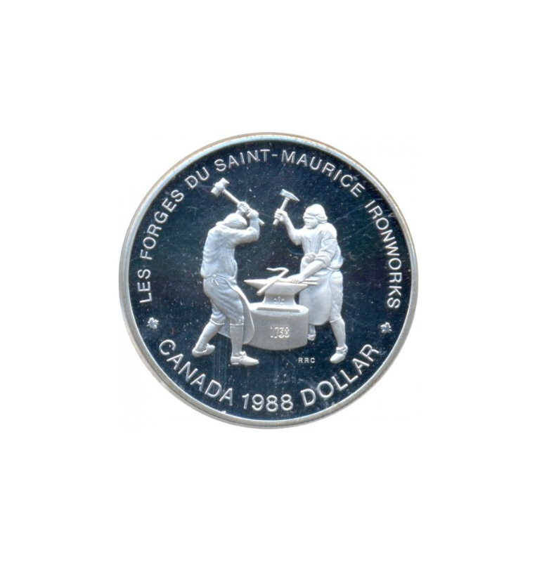 Canada 1 Dólar 1988 KM 161. NO UNC