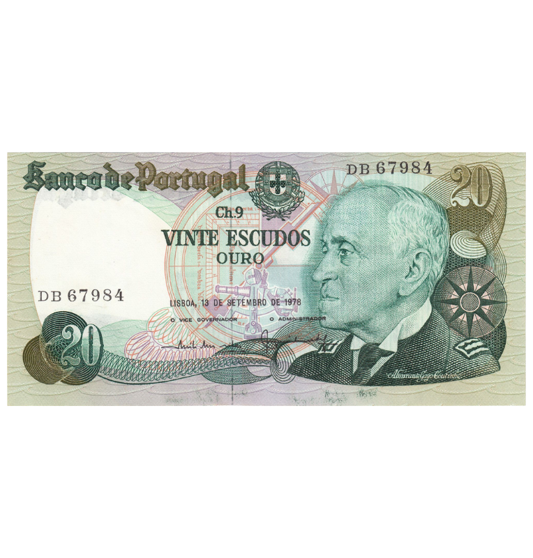 Portugal 20 Escudos 1978 Pick 176a