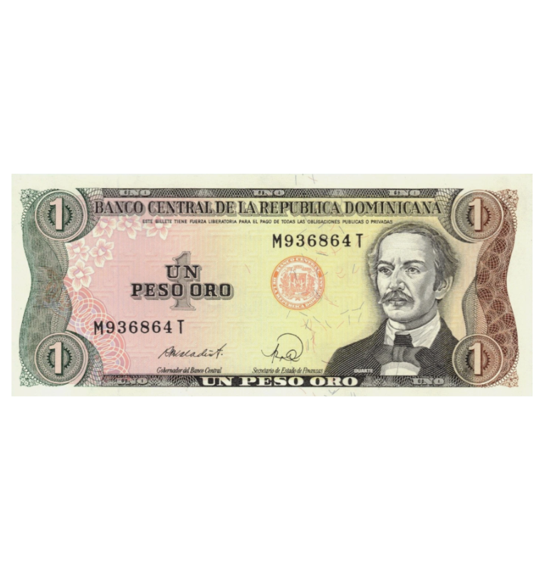 Republica Dominicana 1 Pesos Oro 1988 Pick 126a