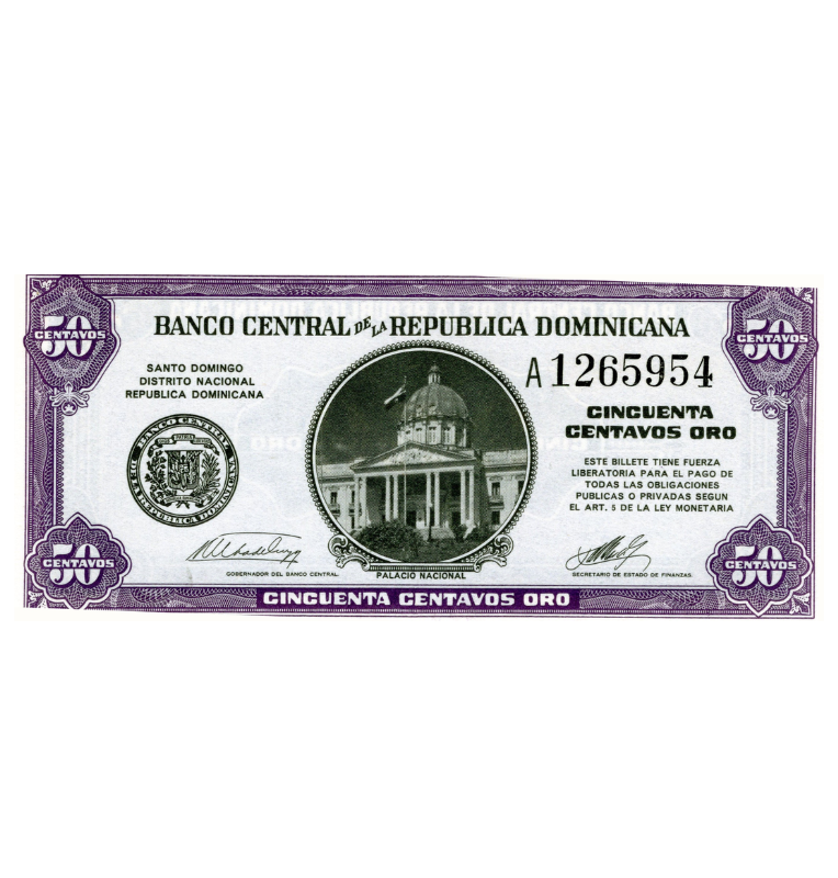 República Dominicana 0.50 Centavos Oro 1961