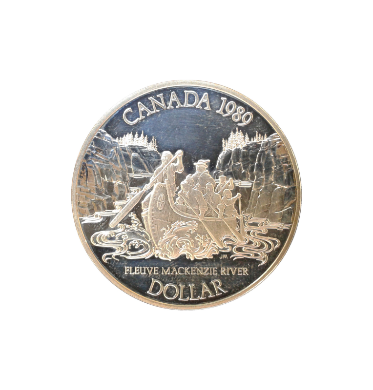 Canada 1 Dólar 1989 KM 168. NO UNC