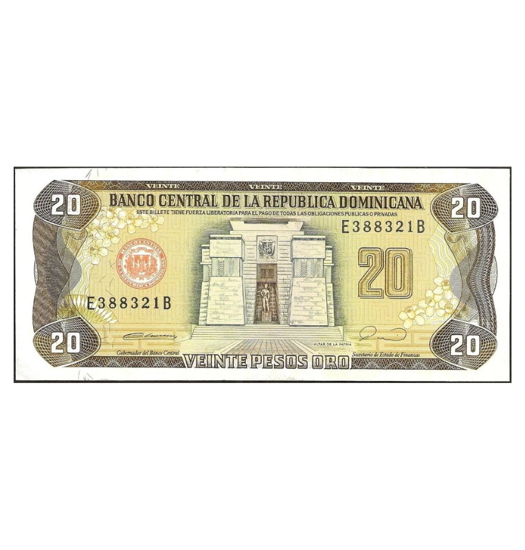 República Dominicana 20 Pesos Oro 1990