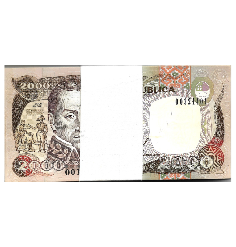 Fajo Colombia 2.000 pesos 1994