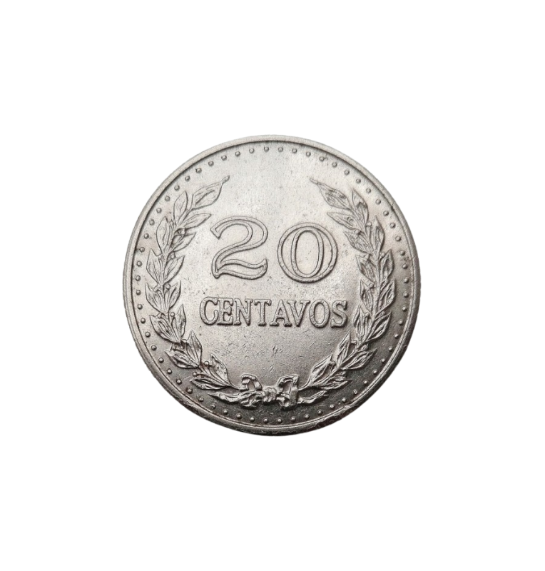Colombia 20 Centavos 1969 - 1976. NO UNC