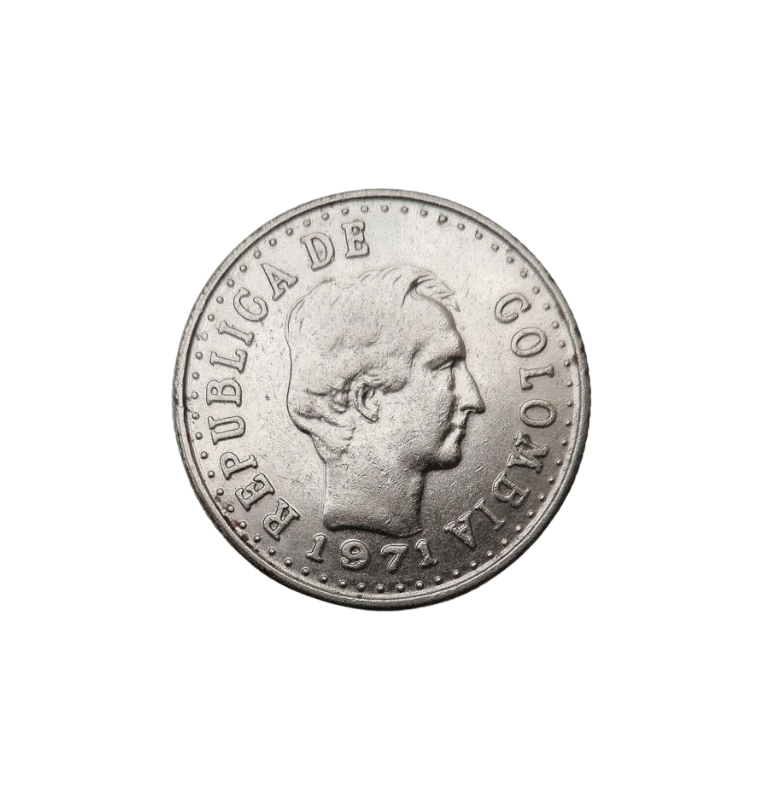 Colombia 20 Centavos 1969 - 1976. NO UNC