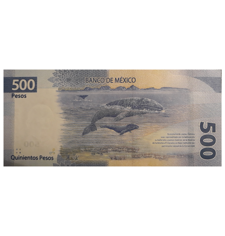 México 500 Pesos 2018 Pick 717 NO UNC