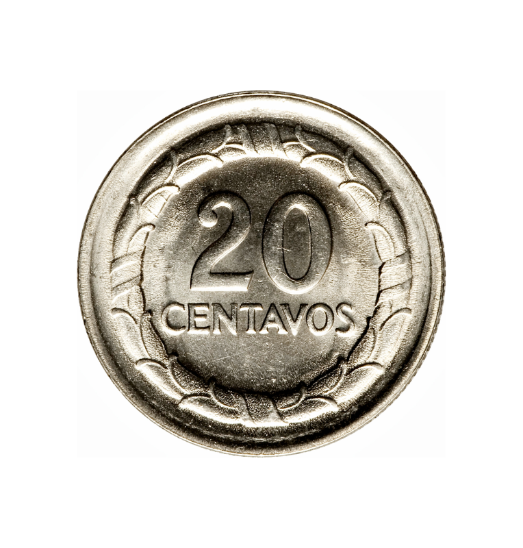 Colombia 20 Centavos 1967 - 1969. NO UNC