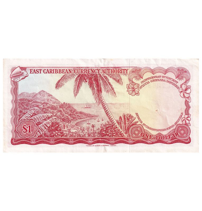 Estados del Caribe Oriental 1 Dólar 1965. NO UNC