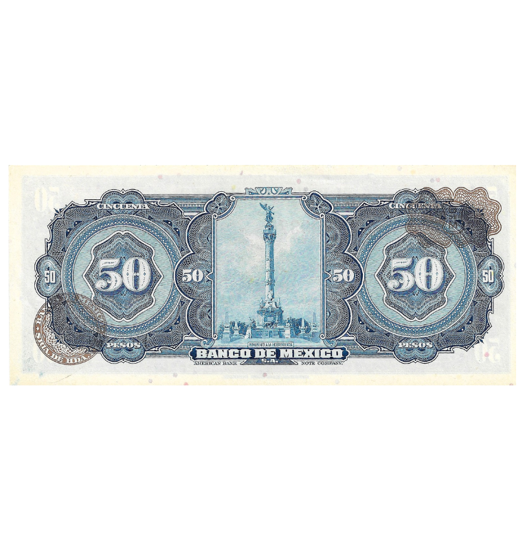 Mexico 50 Pesos 1972 Pick 49u