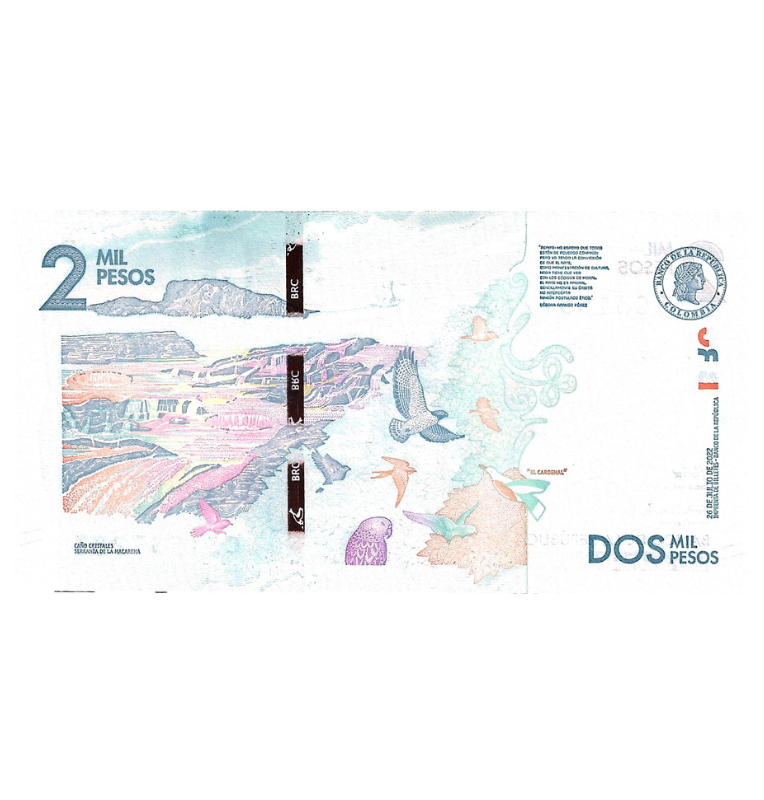Colombia 2.000 Pesos 2022 Serie CC