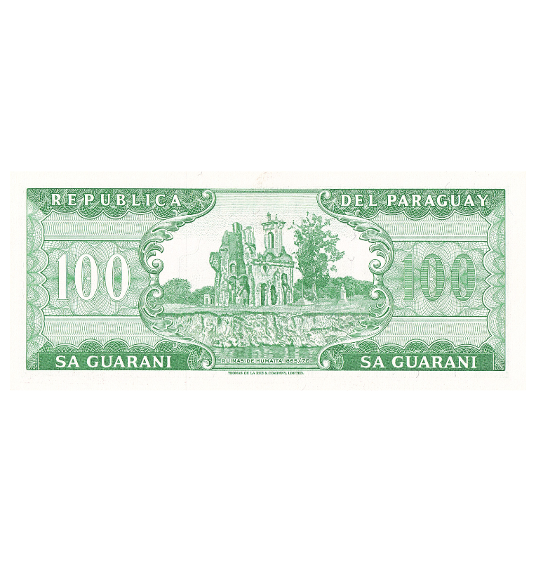 Paraguay 100 Guaraníes 1952 Pick 205