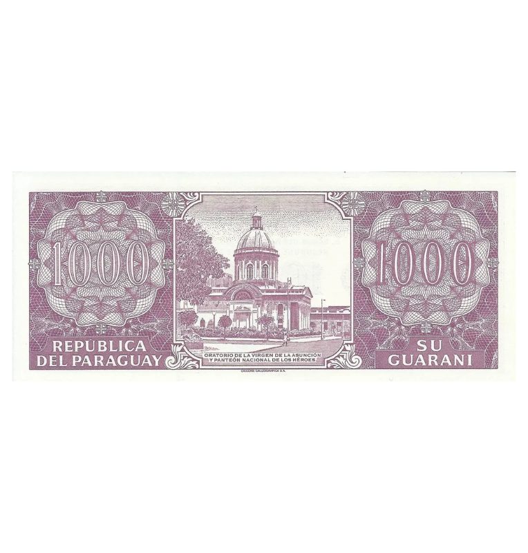 Paraguay 1000 Guaraníes 1998 Pick 214a