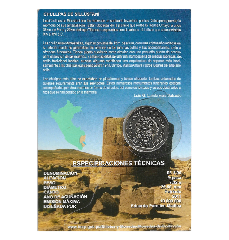 Perú 1 Sol 2011 Chullpas de Sillustani