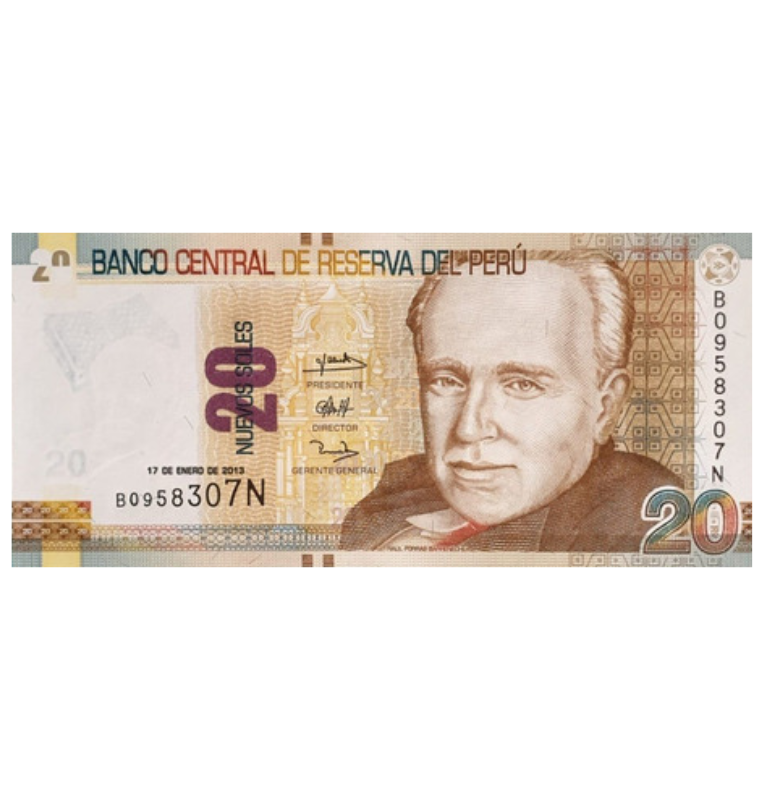 Perú 20 Nuevos Soles 2013 - 2016 Pick 188