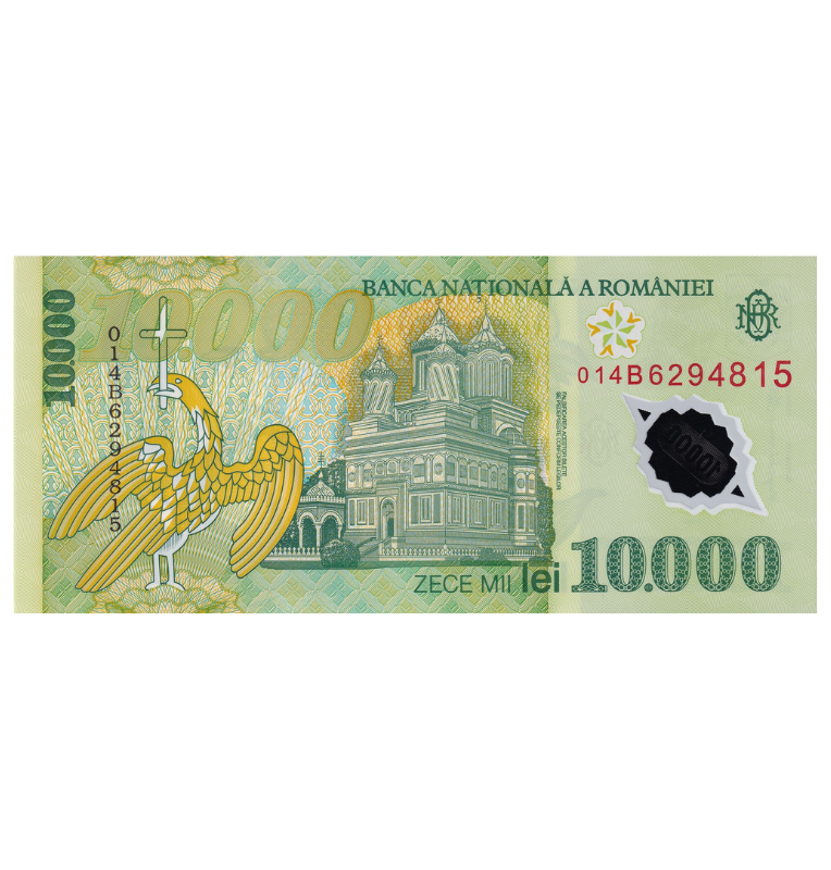 Rumania 10.000 Lei 2000 Pick 112 Polímero